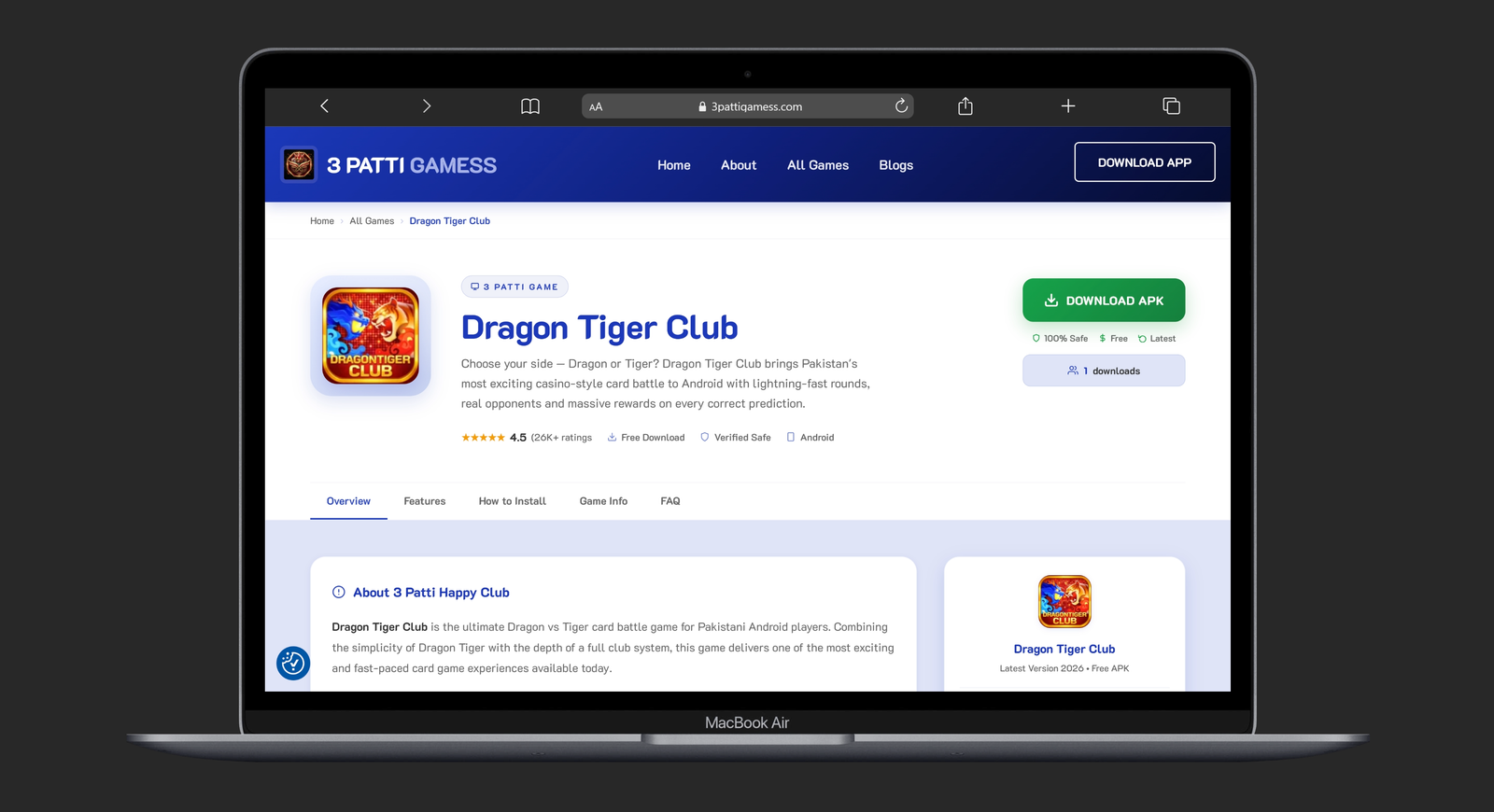 Dragon Tiger Club APK Download Pakistan 2026 — Complete Review & Guide